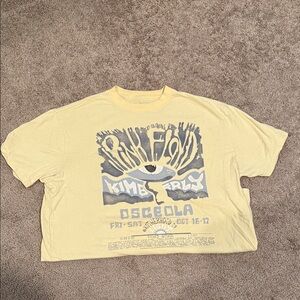Abercrombie & Fitch Yellow Graphic Tee